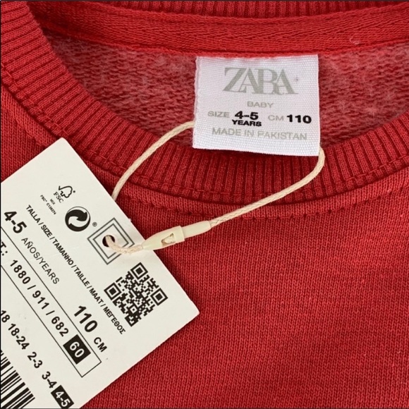 Zara Kids Snap Neck Sweatshirt “Don’t Stop Learning “ - Picture 5 of 6